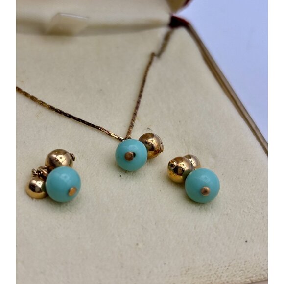 1970s Taylor Maid Necklace & Earring Set-NOS-Phila-RARE-HTF - Picture 3 of 7